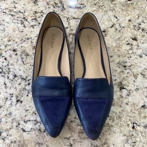 Cole Haan Pointy Loafers Navy